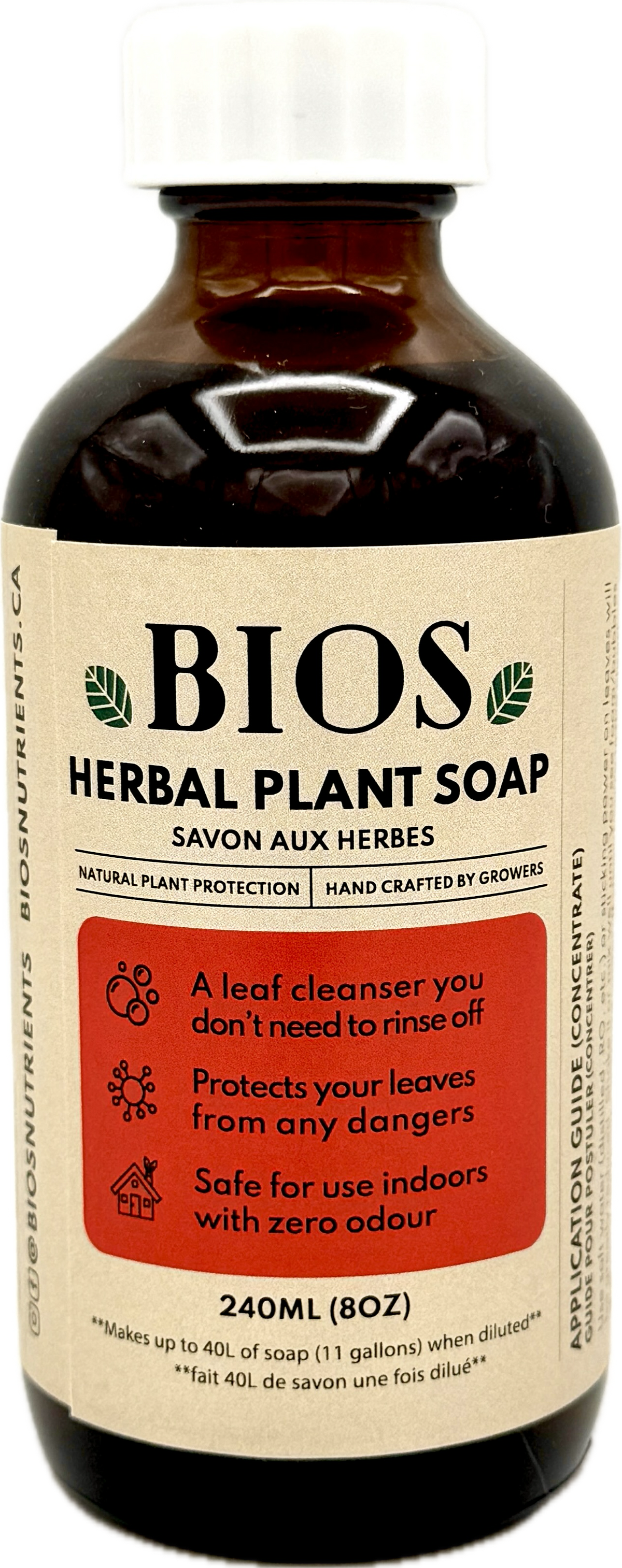 BIOS Herbal Plant Soap Concentrate pump bottle, 240 ml