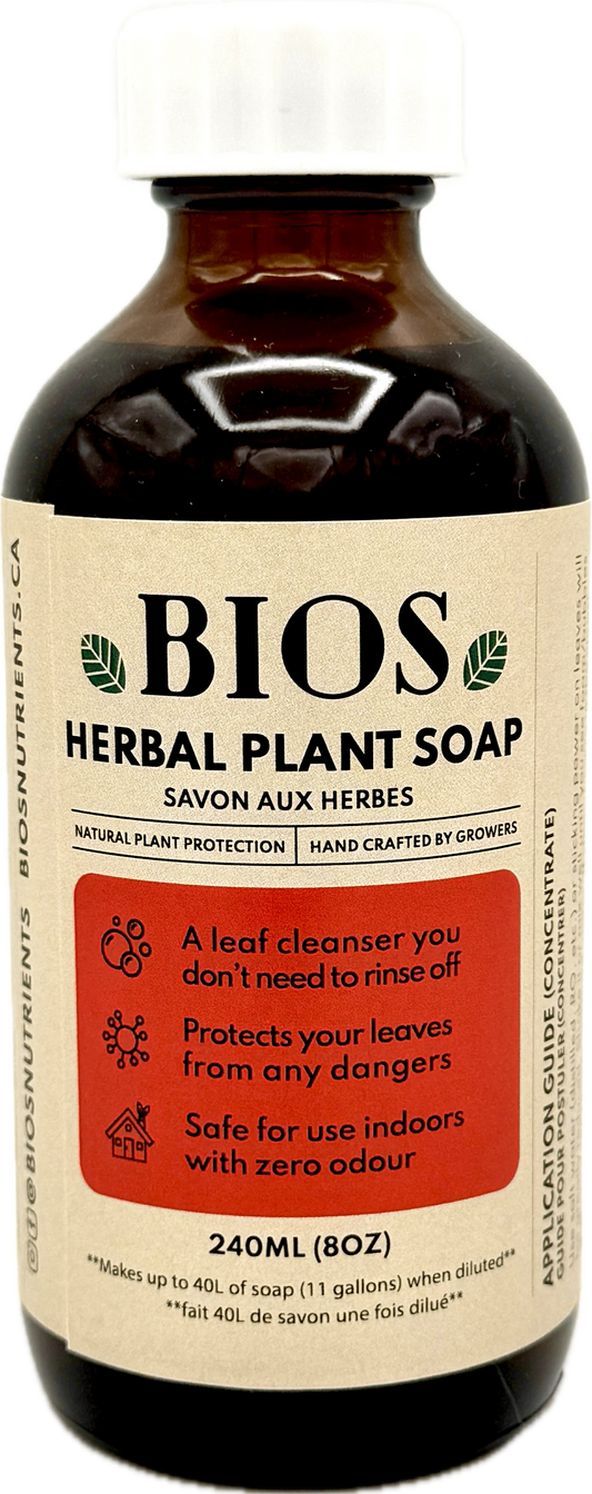 BIOS Herbal Plant Soap Concentrate pump bottle, 240 ml